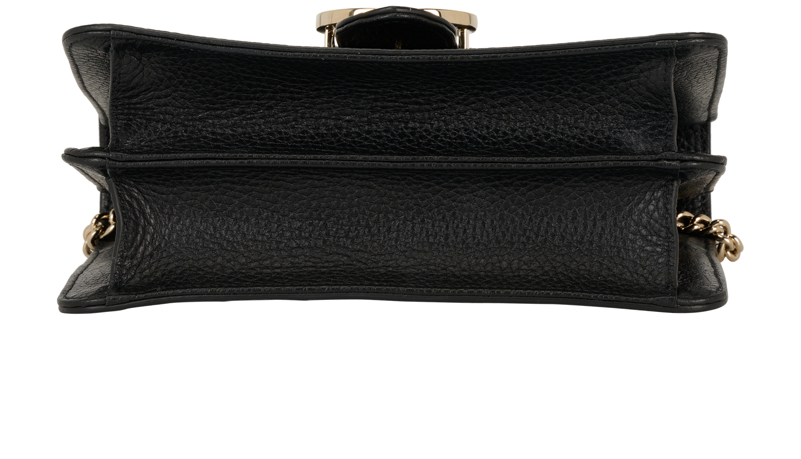 Small Interlocking G, &pound;550, Handbags, Black, Leather, Top view